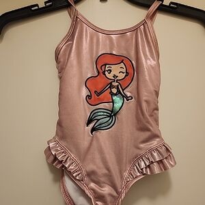 Disney Pink Mermaid Kids Swim One Piece